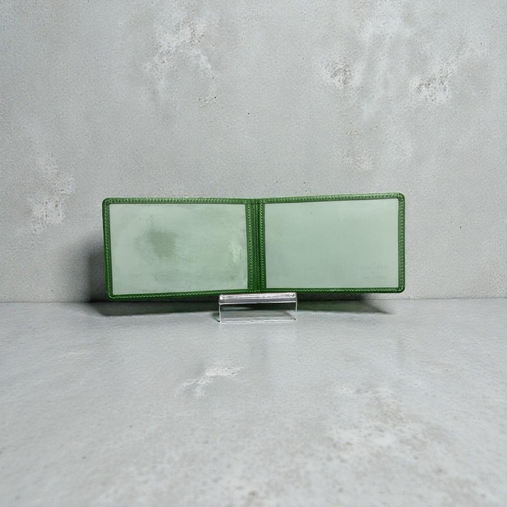 β¨ Louis Vuitton Taiga Green Bifold ID Wallet β Rare Color β¨ - Picture 5 of 12